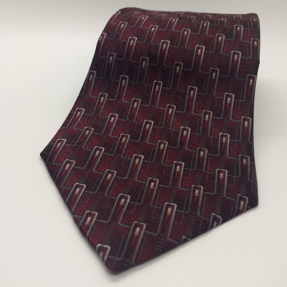 Burgundy Stafford Men's Necktie